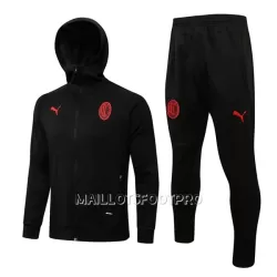 AC Milan Veste à Capuche Homme 22-23 Noire AC Milan Veste à Capuche Homme 22-23 Noire