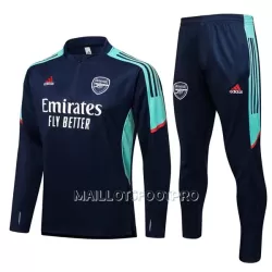 Arsenal Ensemble Sweat d'Entraînement Homme Quart-Zip 22-23 Bleu Vert Arsenal Ensemble Sweat d'Entraînement Homme Quart-Zip 22-23 Bleu Vert