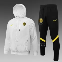 Chelsea Ensemble d'Entraînement Windrunner Homme 22-23 Blanche Chelsea Ensemble d'Entraînement Windrunner Homme 22-23 Blanche