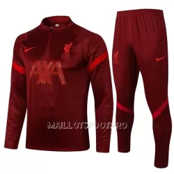 Liverpool Ensemble Sweat d'Entraînement Enfant Quart-Zip 22-23 Rouge Liverpool Ensemble Sweat d'Entraînement Enfant Quart-Zip 22-23 Rouge