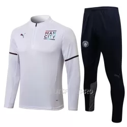 Manchester City Ensemble Sweat d'Entraînement Homme Quart-Zip 22-23 Blanche Manchester City Ensemble Sweat d'Entraînement Homme Quart-Zip 22-23 Blanche