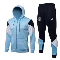 Manchester City Veste à Capuche Homme 22-23 Bleu Clair Manchester City Veste à Capuche Homme 22-23 Bleu Clair