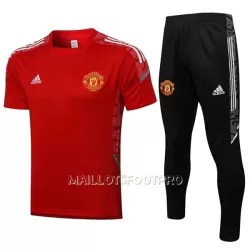 Manchester United Champions League Maillot d'Entraînement Homme 22-23 Rouge Blanc Manchester United Champions League Maillot d'Entraînement Homme 22-23 Rouge Blanc