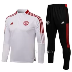 Manchester United Ensemble Sweat d'Entraînement Enfant Quart-Zip 22-23 Blanche Manchester United Ensemble Sweat d'Entraînement Enfant Quart-Zip 22-23 Blanche