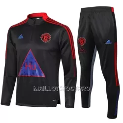 Manchester United Ensemble Sweat d'Entraînement Enfant Quart-Zip 22-23 Gris Foncé Manchester United Ensemble Sweat d'Entraînement Enfant Quart-Zip 22-23 Gris Foncé