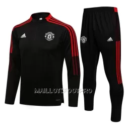 Manchester United Ensemble Sweat d'Entraînement Enfant Quart-Zip 22-23 Noir Rouge Manchester United Ensemble Sweat d'Entraînement Enfant Quart-Zip 22-23 Noir Rouge
