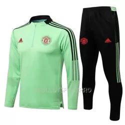 Manchester United Ensemble Sweat d'Entraînement Homme Quart-Zip 22-23 Verte Manchester United Ensemble Sweat d'Entraînement Homme Quart-Zip 22-23 Verte