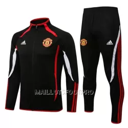 Manchester United Ensemble Vestes d'Entraînement Homme 22-23 Noir Blanc Manchester United Ensemble Vestes d'Entraînement Homme 22-23 Noir Blanc