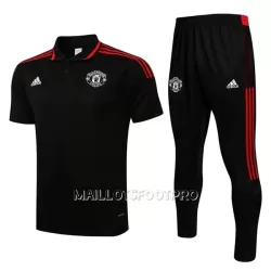 Manchester United Polo d'Entraînement Homme 22-23 Noir Rouge Noir Manchester United Polo d'Entraînement Homme 22-23 Noir Rouge Noir