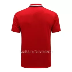 Manchester United Polo d'Entraînement Homme 22-23 Rouge Noir Blanc