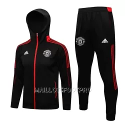 Manchester United Veste à Capuche Homme 22-23 Noir Rouge Manchester United Veste à Capuche Homme 22-23 Noir Rouge
