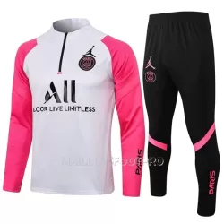 Paris Saint-Germain Ensemble Sweat d'Entraînement Enfant Quart-Zip 22-23 Blanche Noire Paris Saint-Germain Ensemble Sweat d'Entraînement Enfant Quart-Zip 22-23 Blanche Noire