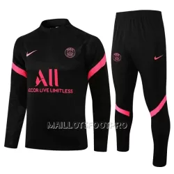 Paris Saint-Germain Ensemble Sweat d'Entraînement Enfant Quart-Zip 22-23 Noire Paris Saint-Germain Ensemble Sweat d'Entraînement Enfant Quart-Zip 22-23 Noire