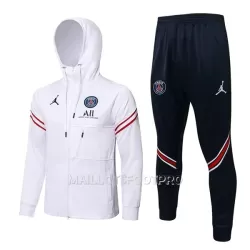 Paris Saint-Germain Veste à Capuche Homme 22-23 Blanche Paris Saint-Germain Veste à Capuche Homme 22-23 Blanche