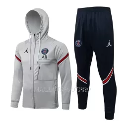 Paris Saint-Germain Veste à Capuche Homme 22-23 Gris Clair Paris Saint-Germain Veste à Capuche Homme 22-23 Gris Clair