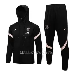 Paris Saint-Germain Veste à Capuche Homme 22-23 Rose Noir Paris Saint-Germain Veste à Capuche Homme 22-23 Rose Noir