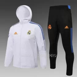 Real Madrid Ensemble d'Entraînement Windrunner Homme 22-23 Blanche Real Madrid Ensemble d'Entraînement Windrunner Homme 22-23 Blanche