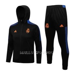 Real Madrid Veste à Capuche Homme 22-23 Bleu Noir Real Madrid Veste à Capuche Homme 22-23 Bleu Noir