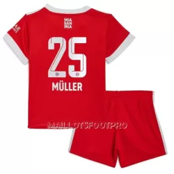 Maillot FC Bayern Munich Muller 25 Enfant Domicile 2022-23 Maillot FC Bayern Munich Muller 25 Enfant Domicile 2022-23