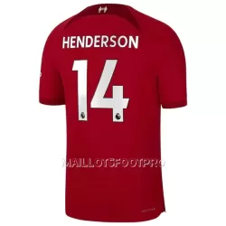 Maillot Liverpool Henderson 14 Homme Domicile 2022-23 Maillot Liverpool Henderson 14 Homme Domicile 2022-23