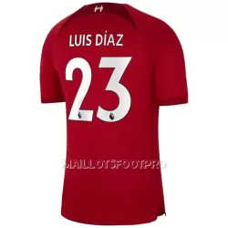Maillot Liverpool Luis Diaz 23 Homme Domicile 2022-23 Maillot Liverpool Luis Diaz 23 Homme Domicile 2022-23