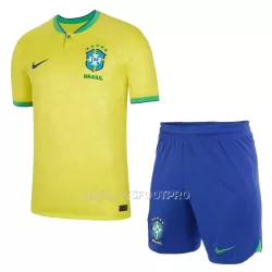 Maillot Brésil Enfant Domicile Coupe du Monde 2022 Maillot Brésil Enfant Domicile Coupe du Monde 2022