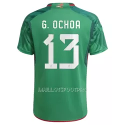 Maillot Mexique G.OCHOA 13 Homme Domicile Coupe du Monde 2022 Maillot Mexique G.OCHOA 13 Homme Domicile Coupe du Monde 2022