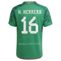 Maillot Mexique H.HERRERA 16 Homme Domicile Coupe du Monde 2022 Maillot Mexique H.HERRERA 16 Homme Domicile Coupe du Monde 2022