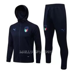 Italie - Hoodie Ensemble Vestes d'Entraînement Homme 22-23 Bleue Italie - Hoodie Ensemble Vestes d'Entraînement Homme 22-23 Bleue