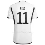 Maillot Allemagne Reus 11 Homme Domicile Coupe du Monde 2022