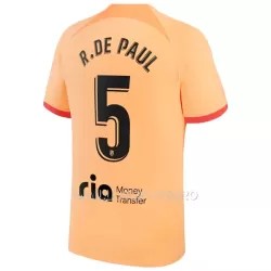 Maillot Atlético Madrid R. De Paul 5 Homme Third 2022-23 Maillot Atlético Madrid R. De Paul 5 Homme Third 2022-23