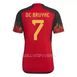 Maillot Belgique De Bruyne 7 Homme Domicile Coupe du Monde 2022 Maillot Belgique De Bruyne 7 Homme Domicile Coupe du Monde 2022