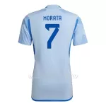 Maillot Espagne Morata 7 Homme Extérieur Coupe du Monde 2022