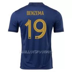 Maillot France Benzema 19 Homme Domicile Coupe du Monde 2022 Maillot France Benzema 19 Homme Domicile Coupe du Monde 2022