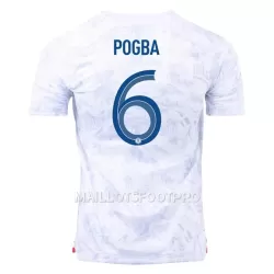 Maillot France Pogba 6 Homme Extérieur Coupe du Monde 2022 Maillot France Pogba 6 Homme Extérieur Coupe du Monde 2022