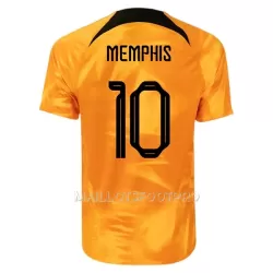 Maillot Pays-Bas Memphis 10 Homme Domicile Coupe du Monde 2022 Maillot Pays-Bas Memphis 10 Homme Domicile Coupe du Monde 2022
