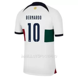 Maillot Portugal Bernardo 10 Homme Extérieur Coupe du Monde 2022 Maillot Portugal Bernardo 10 Homme Extérieur Coupe du Monde 2022