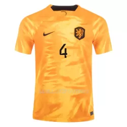 Maillot VIRGIL 4 Pays-Bas Homme Domicile Coupe du Monde 2022 Maillot VIRGIL 4 Pays-Bas Homme Domicile Coupe du Monde 2022