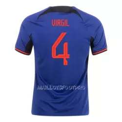 Maillot VIRGIL 4 Pays-Bas Homme Extérieur Coupe du Monde 2022