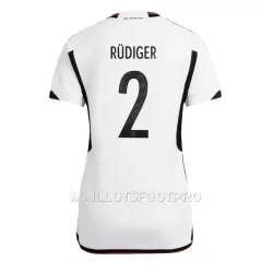 Maillot Allemagne Antonio Rudiger 2 Femme Domicile Coupe du Monde 2022 Maillot Allemagne Antonio Rudiger 2 Femme Domicile Coupe du Monde 2022