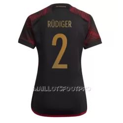 Maillot Allemagne Antonio Rudiger 2 Femme Extérieur Coupe du Monde 2022 Maillot Allemagne Antonio Rudiger 2 Femme Extérieur Coupe du Monde 2022