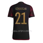 Maillot Allemagne Ilkay Gundogan 21 Homme Extérieur Coupe du Monde 2022