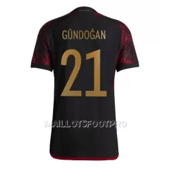 Maillot Allemagne Ilkay Gundogan 21 Homme Extérieur Coupe du Monde 2022 Maillot Allemagne Ilkay Gundogan 21 Homme Extérieur Coupe du Monde 2022
