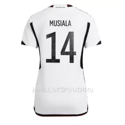 Maillot Allemagne Jamal Musiala 14 Femme Domicile Coupe du Monde 2022 Maillot Allemagne Jamal Musiala 14 Femme Domicile Coupe du Monde 2022