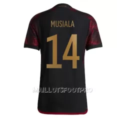 Maillot Allemagne Jamal Musiala 14 Homme Extérieur Coupe du Monde 2022 Maillot Allemagne Jamal Musiala 14 Homme Extérieur Coupe du Monde 2022