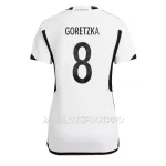Maillot Allemagne Leon Goretzka 8 Femme Domicile Coupe du Monde 2022