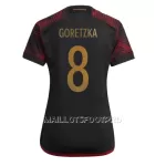 Maillot Allemagne Leon Goretzka 8 Femme Extérieur Coupe du Monde 2022