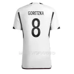 Maillot Allemagne Leon Goretzka 8 Homme Domicile Coupe du Monde 2022