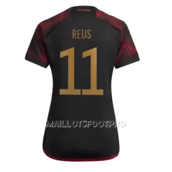 Maillot Allemagne Marco Reus 11 Femme Extérieur Coupe du Monde 2022 Maillot Allemagne Marco Reus 11 Femme Extérieur Coupe du Monde 2022
