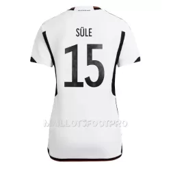 Maillot Allemagne Niklas Sule 15 Femme Domicile Coupe du Monde 2022 Maillot Allemagne Niklas Sule 15 Femme Domicile Coupe du Monde 2022